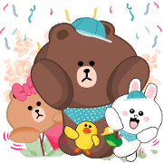 BROWN & FRIENDS x Happytell Sticker for LINE & WhatsApp | ZIP: GIF & PNG