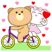 Bear Couple: Love Love Love (Pop-Up) Bear Couple: Love Love Love (Pop-Up) Sticker for LINE & WhatsApp | ZIP: GIF & PNG