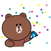 Brown, Cony & Sally: Animated Special Sticker for LINE & WhatsApp | ZIP: GIF & PNG