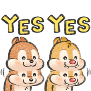 Chip 'n' Dale by Lommy Sticker for LINE & WhatsApp | ZIP: GIF & PNG
