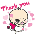 Chocola Baby: Best Friends Forever Sticker for LINE & WhatsApp | ZIP: GIF & PNG