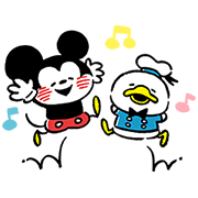 Disney Mickey & Friends by Kanahei Sticker for LINE & WhatsApp | ZIP: GIF & PNG