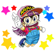 Dr.Slump -Arale- Animated Stickers Sticker for LINE & WhatsApp | ZIP: GIF & PNG