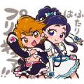 FUTARI WA PRECURE 15th ANNIVERSARY Sticker for LINE & WhatsApp | ZIP: GIF & PNG