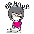 Girl Next Door Sticker for LINE & WhatsApp | ZIP: GIF & PNG