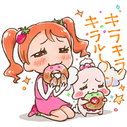 KIRAKIRA PRECURE A LA MODE Sticker for LINE & WhatsApp | ZIP: GIF & PNG
