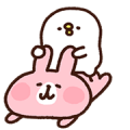 Kanahei's Piske & Usagi Come to Life! Sticker for LINE & WhatsApp | ZIP: GIF & PNG
