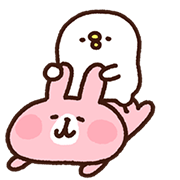 Kanahei's Piske & Usagi Come to Life! Sticker for LINE & WhatsApp | ZIP: GIF & PNG
