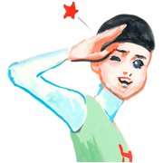 Keiko Sootome's Greetings Sticker for LINE & WhatsApp | ZIP: GIF & PNG