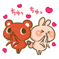 Ko-suke with Lovely Rabbit Syndrome Sticker for LINE & WhatsApp | ZIP: GIF & PNG