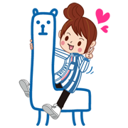 Lawson crew Akiko-chan Lawson crew Akiko-chan Sticker for LINE & WhatsApp | ZIP: GIF & PNG