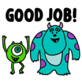 Monsters, Inc. (Work Stickers) Sticker for LINE & WhatsApp | ZIP: GIF & PNG
