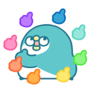 PP Mini Positive Energy Stickers PP Mini Positive Energy Stickers Sticker for LINE & WhatsApp | ZIP: GIF & PNG