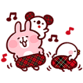 Piske & Usagi by Kanahei + PARCO Sticker for LINE & WhatsApp | ZIP: GIF & PNG