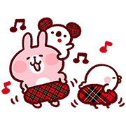 Piske & Usagi by Kanahei + PARCO Sticker for LINE & WhatsApp | ZIP: GIF & PNG