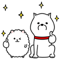 SoftBank Shirato Family × Giga-chan Sticker for LINE & WhatsApp | ZIP: GIF & PNG