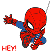 Spider-Man: Homecoming × Jumbooka Sticker for LINE & WhatsApp | ZIP: GIF & PNG