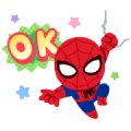 Spider-Man by Takashi Mifune Sticker for LINE & WhatsApp | ZIP: GIF & PNG