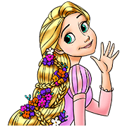 Tangled Sticker for LINE & WhatsApp | ZIP: GIF & PNG
