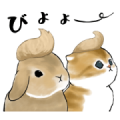 Usa and Nyan Animated Stickers Sticker for LINE & WhatsApp | ZIP: GIF & PNG