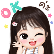 Woonsen Lovely Big Stickers Sticker for LINE & WhatsApp | ZIP: GIF & PNG
