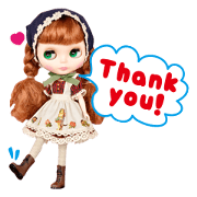 Blythe Doll 2 Sticker for LINE & WhatsApp | ZIP: GIF & PNG