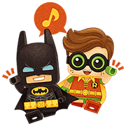 Bubble2 & The LEGO®BATMAN Movie Sticker for LINE & WhatsApp | ZIP: GIF & PNG