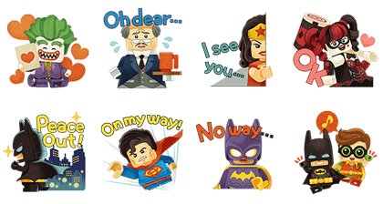 Bubble2 & The LEGO®BATMAN Movie Line Sticker GIF & PNG Pack: Animated & Transparent No Background | WhatsApp Sticker