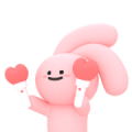 Fall in Love, Fall in Pink Sticker for LINE & WhatsApp | ZIP: GIF & PNG