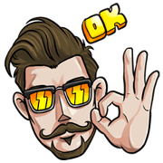 Hipster Brothers Hipster Brothers (EN) Sticker for LINE & WhatsApp | ZIP: GIF & PNG