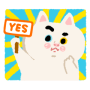Iambaijiji: Black or White Iambaijiji: Black or White Sticker for LINE & WhatsApp | ZIP: GIF & PNG