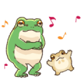 Japanese Tree Frog Moving Stickers Japanese Tree Frog Moving Stickers
