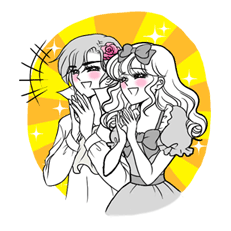 Miss. Elegant 2 Sticker for LINE & WhatsApp | ZIP: GIF & PNG