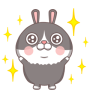 Pi-Dan the Rabbit: So Naughty Sticker for LINE & WhatsApp | ZIP: GIF & PNG