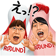 Round1 & Yoshimoto Comedians Vol.2 Round1 & Yoshimoto Comedians Vol.2 Sticker for LINE & WhatsApp | ZIP: GIF & PNG