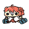 YURU-YURI Goraku Bu-chan Sticker