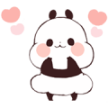 Yururin Panda: On the Move Sticker for LINE & WhatsApp | ZIP: GIF & PNG
