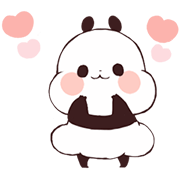 Yururin Panda: On the Move Sticker for LINE & WhatsApp | ZIP: GIF & PNG