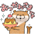 Cute Lie Otter×LINE Part Time Jobs Sticker for LINE & WhatsApp | ZIP: GIF & PNG