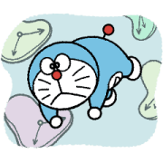 Doraemon Super Round and Animated Sticker for LINE & WhatsApp | ZIP: GIF & PNG
