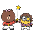 LINE FRIENDS l MINIONS Sticker for LINE & WhatsApp | ZIP: GIF & PNG