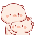 PiggyMengMeng 2 Sticker for LINE & WhatsApp | ZIP: GIF & PNG