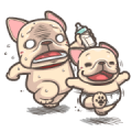 French Bulldog PIGU-Animated Stickers 28