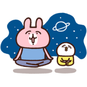 Piske & Usagi: Let's Exercise! Sticker for LINE & WhatsApp | ZIP: GIF & PNG