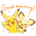 Pokémon Daily Greetings Sticker for LINE & WhatsApp | ZIP: GIF & PNG