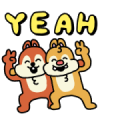 Super Animated Chip 'n' Dale Sticker for LINE & WhatsApp | ZIP: GIF & PNG