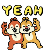 Super Animated Chip 'n' Dale Sticker for LINE & WhatsApp | ZIP: GIF & PNG