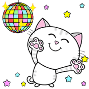 Cool Happy Cats × RMS Blessing Songs Sticker for LINE & WhatsApp | ZIP: GIF & PNG