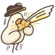 Mr. Bird and The Stars: Gentle Company Mr. Bird and The Stars: Gentle Company Sticker for LINE & WhatsApp | ZIP: GIF & PNG