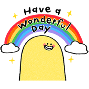 Mr./Ms. Yellow: Stay Positive Sticker for LINE & WhatsApp | ZIP: GIF & PNG